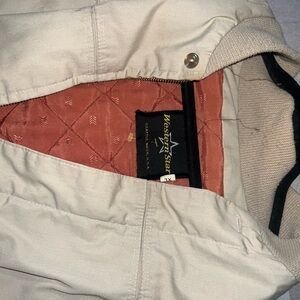 Western Chief Beige Bomber Jacket with Rust Lining